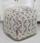 Decorative pouf chair for living room seating, handmade pouf seat, and modern puff chair for home décor