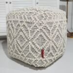 Handmade pouf chair for modern seating, stylish pouf seat, and decorative puff chair for home décor