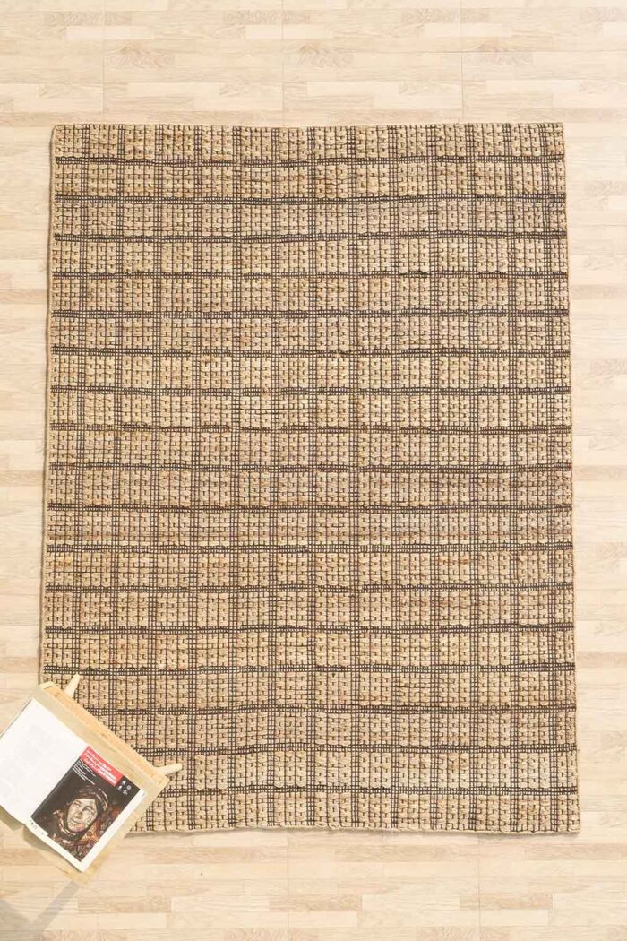 Handcrafted woven rug for modern interiors, rugs Dubai, dining table rugs, and outdoor rugs