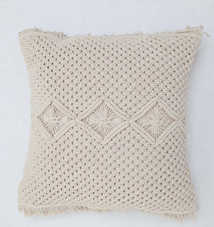 Decor cushion with soft fabric, stylish design, and cozy comfort for home interiors.