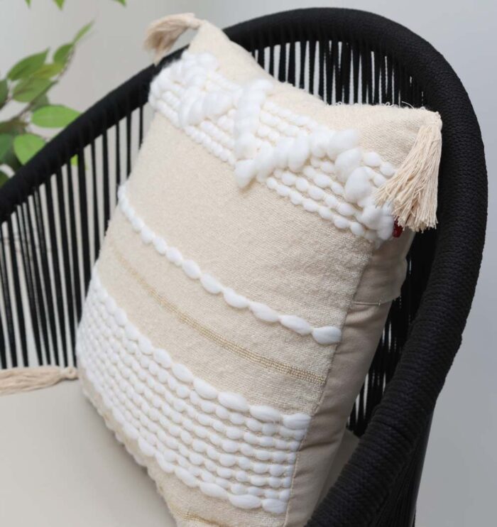 Decor cushion with soft fabric, stylish design, and cozy comfort for home interiors.