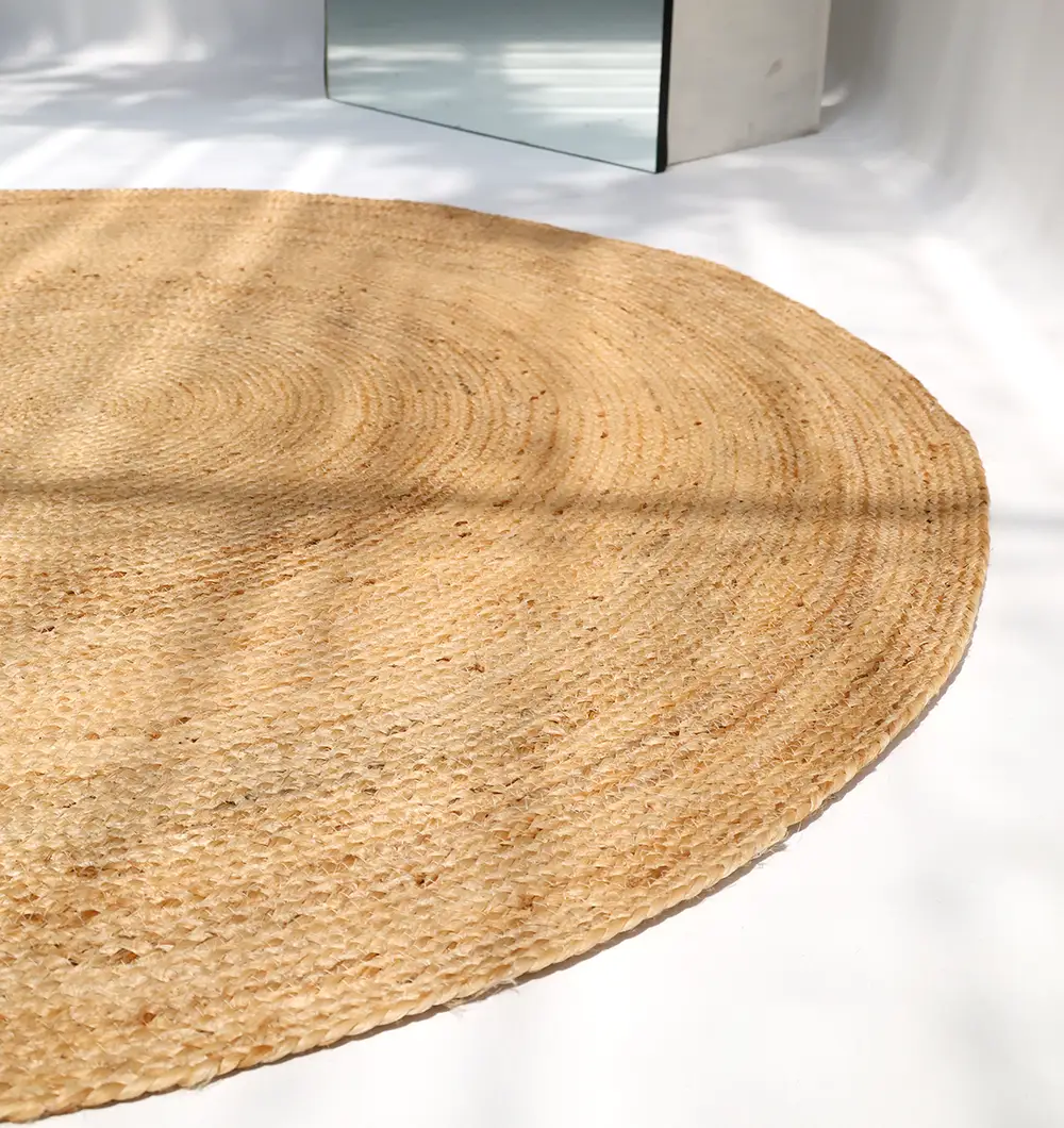 Handmade Natural Braided Jute Rug – Eco-Friendly Style & Lasting Comfort Handmade natural braided jute rug with eco-friendly design, rustic charm, and durable craftsmanship.