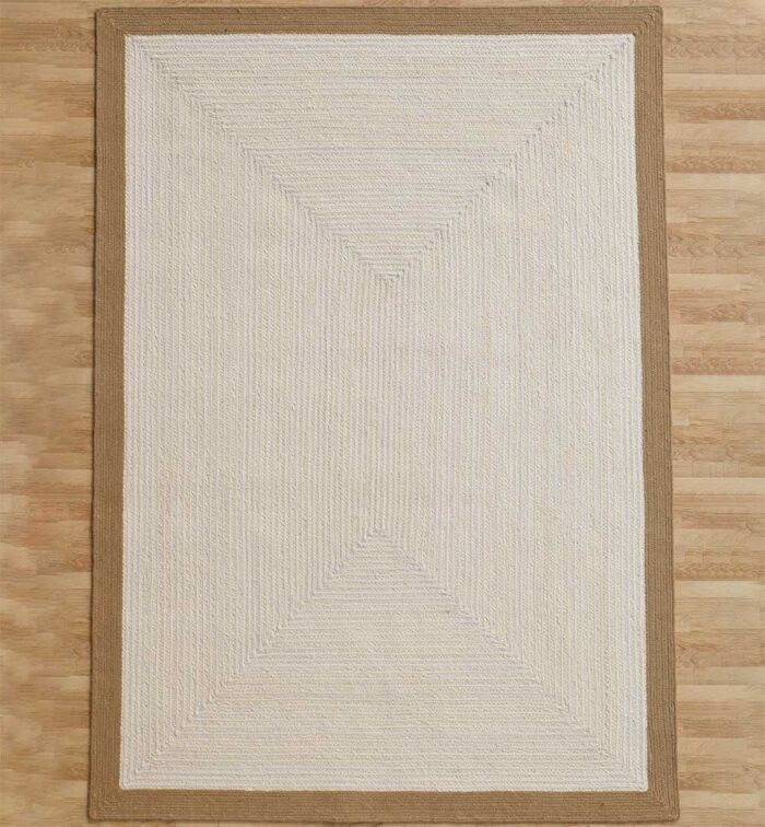 Stylish natural jute rug for living room décor, outdoor spaces, and modern UAE homes.