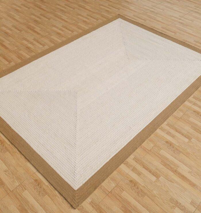 Stylish natural jute rug for living room décor, outdoor spaces, and modern UAE homes.