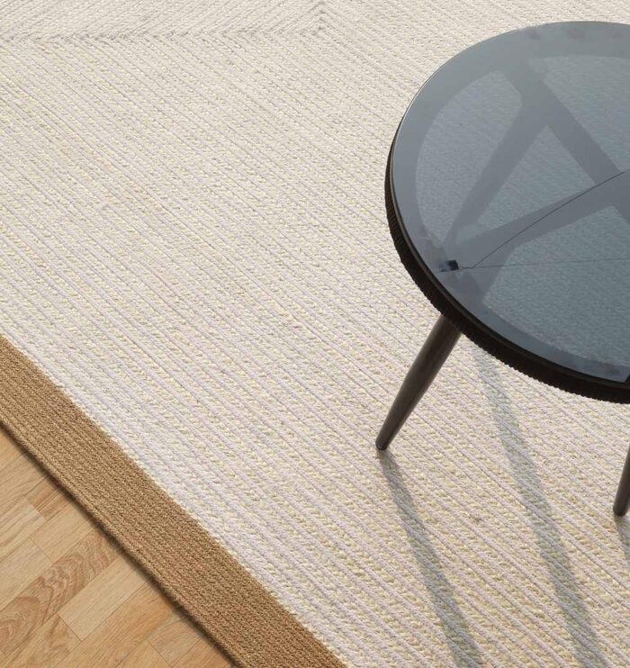 Stylish natural jute rug for living room décor, outdoor spaces, and modern UAE homes.