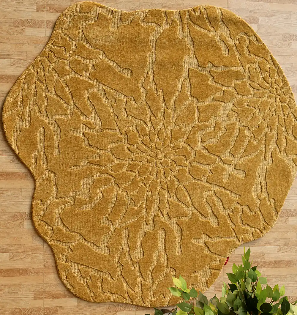 Beautiful Wool Décor Handmade Rug – Authentic Craft & Lasting Elegance Handmade wool rug with intricate design, soft texture, and timeless decorative appeal for home interiors.