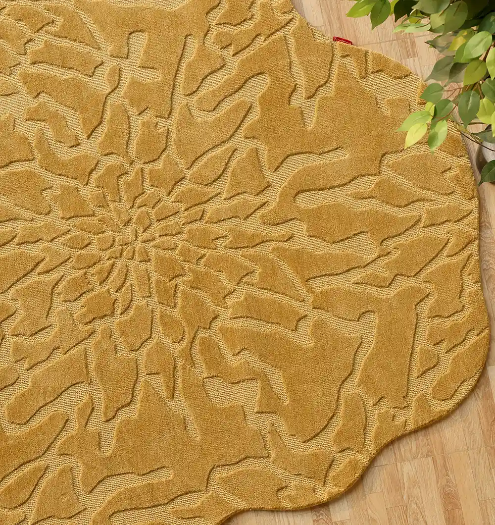 Beautiful Wool Décor Handmade Rug – Authentic Craft & Lasting Elegance Handmade wool rug with intricate design, soft texture, and timeless decorative appeal for home interiors.