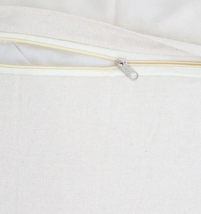 Natural white macrame cushion with handcrafted detailing, soft texture, and stylish home décor appeal.
