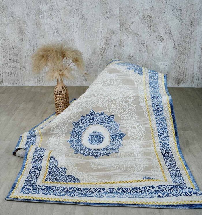 Machine-made rug with durable construction, stylish design, and easy-care comfort for modern homes.