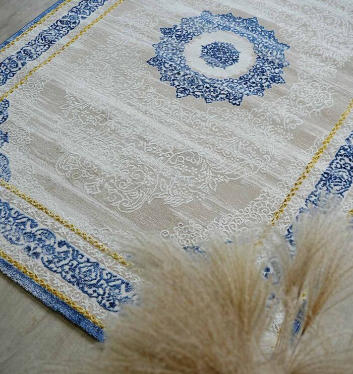 Machine-made rug with durable construction, stylish design, and easy-care comfort for modern homes.