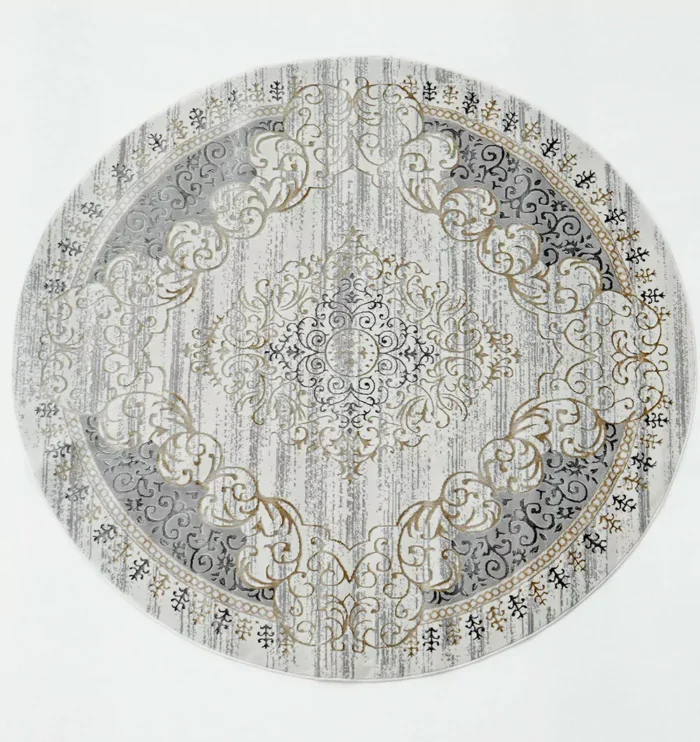 Durable machine-made rug with modern patterns, soft finish, and versatile design for home décor.