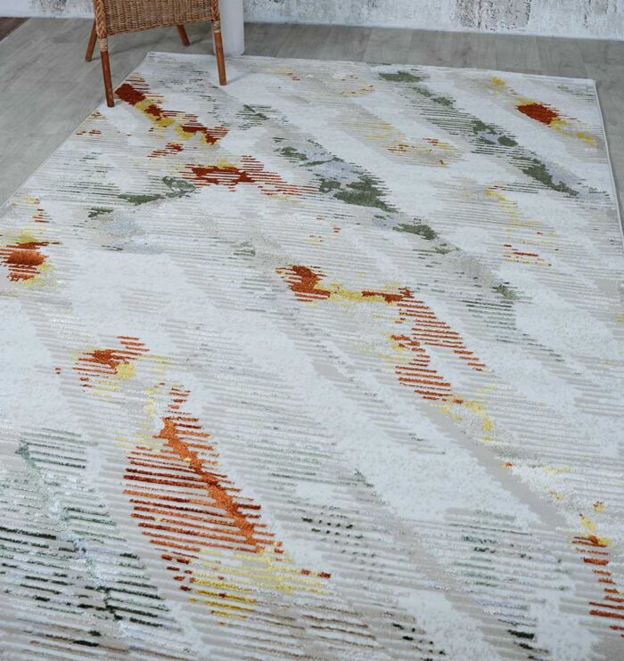 Machine-made rug with durable construction, stylish design, and easy-care comfort for modern homes.