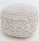 Decorative pouf for living room with stylish design, soft comfort, and versatile functionality.