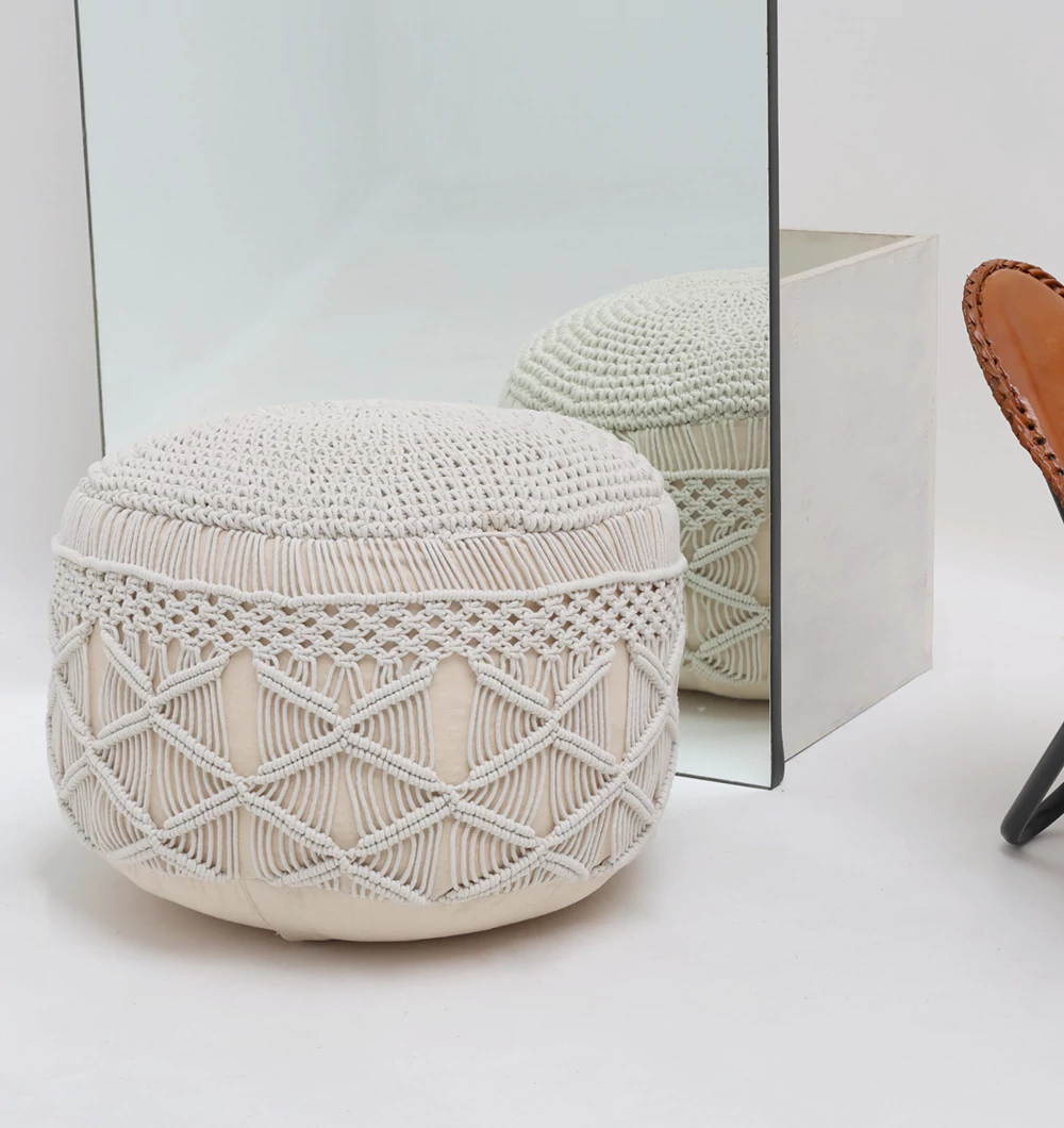 Decorative Pouf for Living Room – Style, Comfort & Functionality Decorative pouf for living room with stylish design, soft comfort, and versatile functionality.
