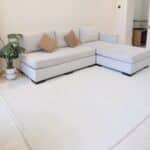 Bohemian hand woven wool rug from India, versatile indoor rug and hallway carpet for Dubai and UAE homes.