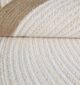 Natural round jute rug with modern circle design, perfect for home UAE décor and stylish living spaces.