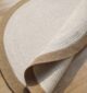 Natural round jute rug with modern circle design, perfect for home UAE décor and stylish living spaces.