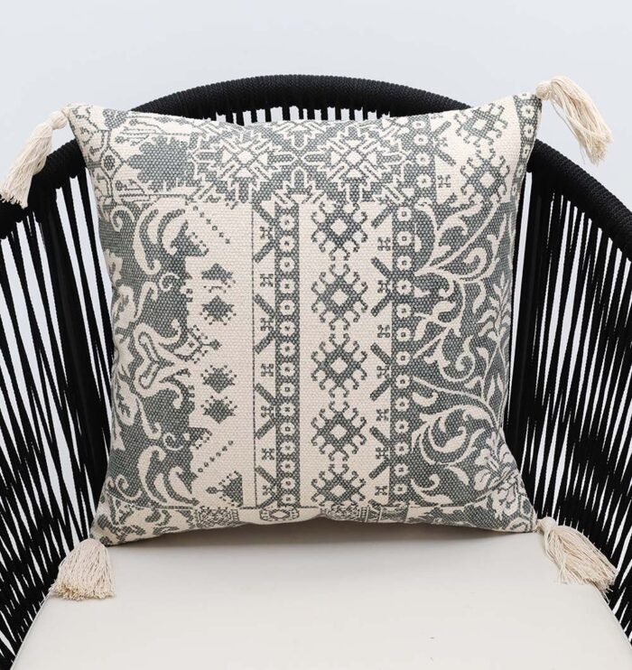 Elegant cushions for sofas, beds, and outdoor seating, including car cushions, from Ramsha Home in Dubai, UAE.