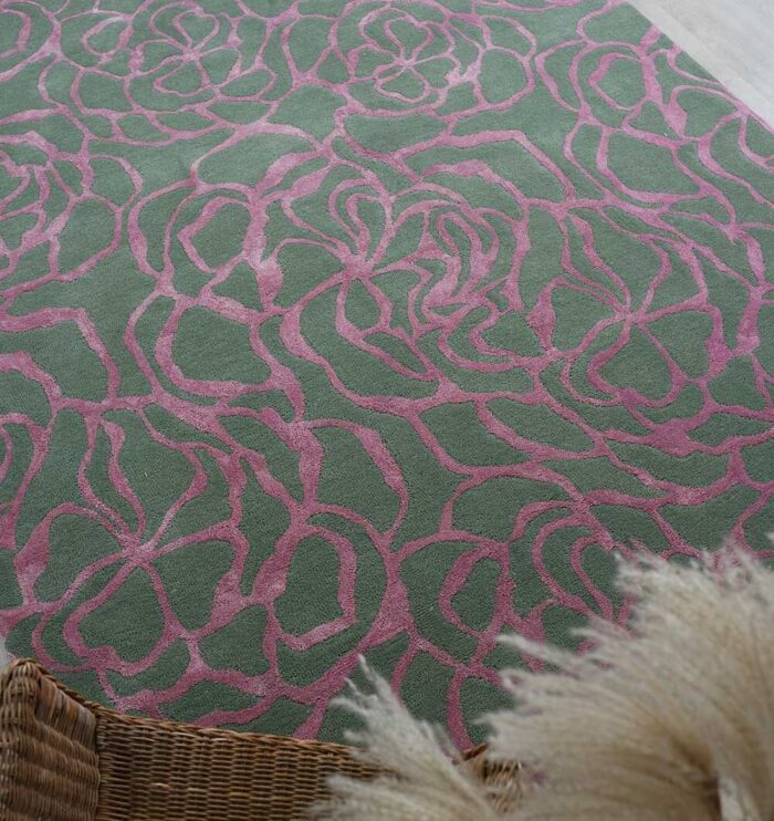 Large handmade Dubai rug, modern tufted carpet for living room, rugs UAE