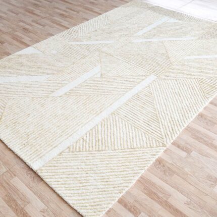 Handmade area rug for home décor, crafted with artisanal detail, soft texture, and timeless style.