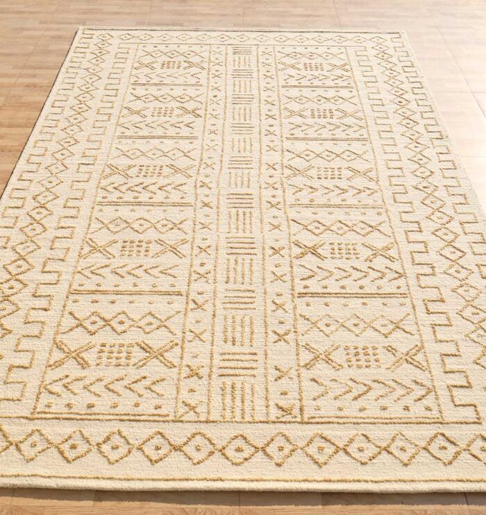 Handmade Dubai rug, large modern rug for living room, best tufted rug in UAE