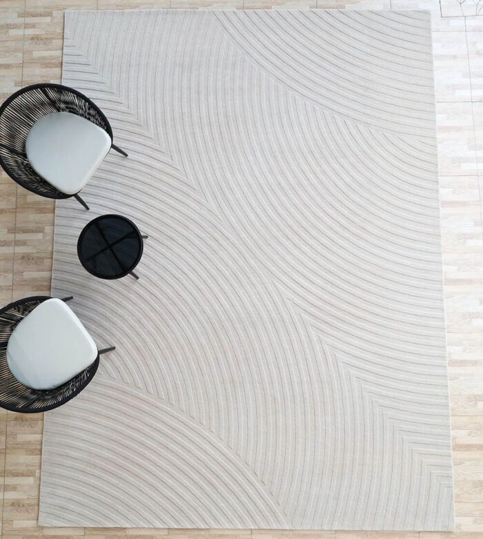 Stylish handmade rugs Dubai, featuring big living room rugs, modern tufted bedroom carpets, and elegant home rugs UAE.