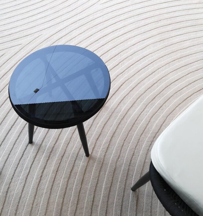 Stylish handmade rugs Dubai, featuring big living room rugs, modern tufted bedroom carpets, and elegant home rugs UAE.