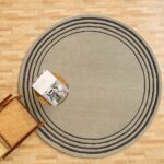 Handmade circular rug in Dubai, modern round carpet for home UAE