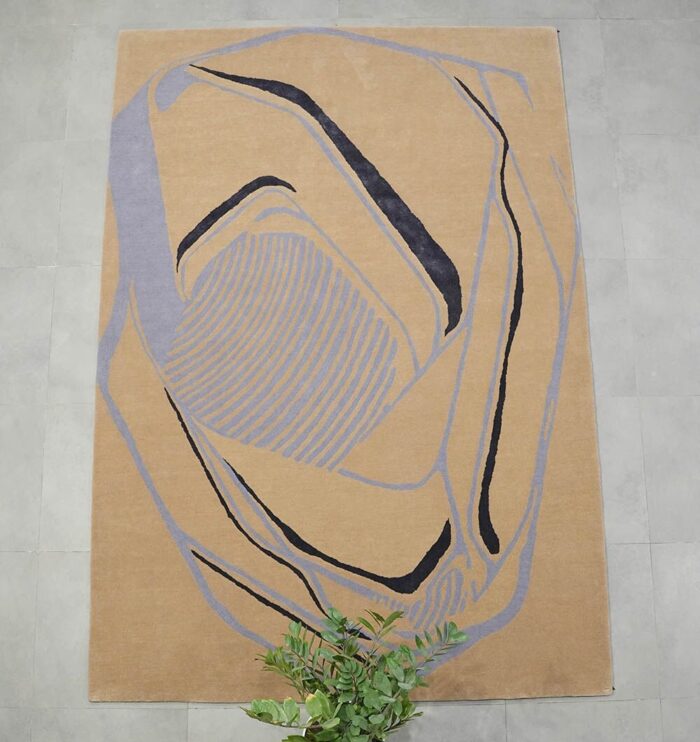 Handmade Dubai rug, big modern living room carpet, best tufted rugs UAE
