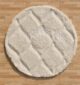 White round shaggy rug with soft plush texture, modern design, and cozy comfort for home décor.
