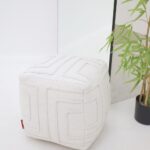 Chic modern pouf for living room, versatile foot stool and pouf seat by Ramsha Home UAE