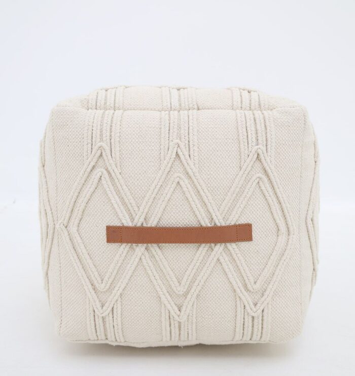Modern pouf for living room, versatile foot stool and pouf seat by Ramsha Home UAE
