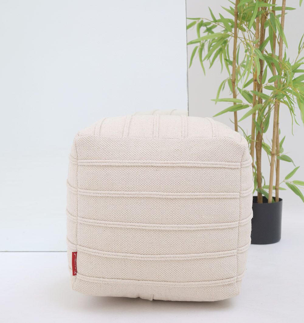 Modern Pouf for Living Room – Foot Rest & Pouf Seat | Ramsha Home UAE Elegant modern pouf for living room, foot stool and pouf seat by Ramsha Home UAE