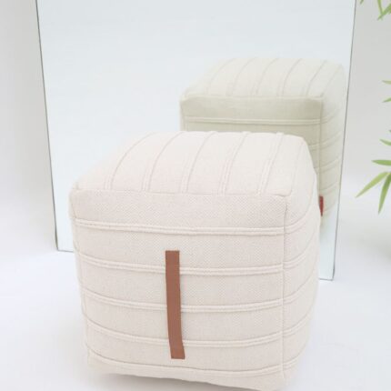 Elegant modern pouf for living room, foot stool and pouf seat by Ramsha Home UAE