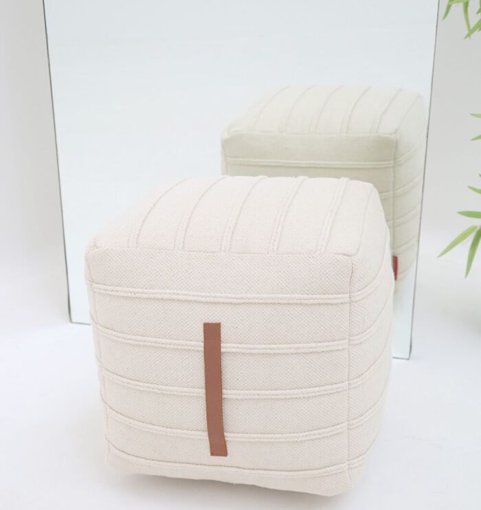 Elegant modern pouf for living room, foot stool and pouf seat by Ramsha Home UAE