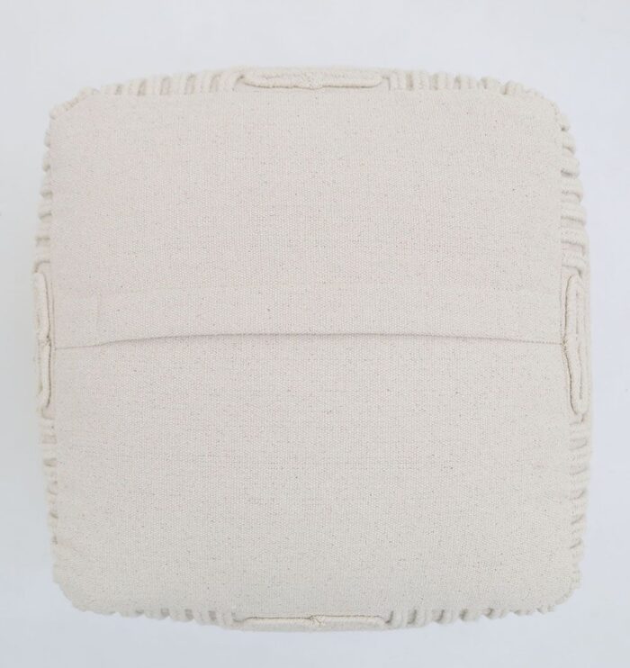 Modern pouf and foot stool from Ramsha Home UAE, ideal as a pouf seat and comfortable foot rest.