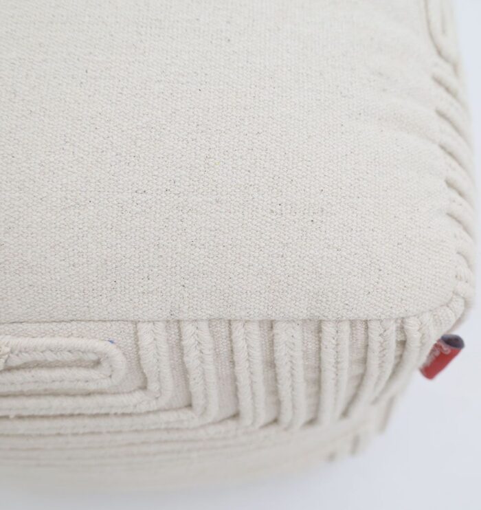 Modern pouf and foot stool from Ramsha Home UAE, ideal as a pouf seat and comfortable foot rest.