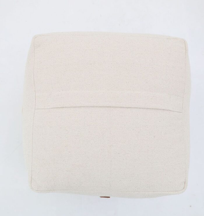 ⁦Natural Color Decorative Pouf - PF-172 (40x40x40cm)⁩ - الصورة ⁦4⁩