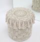 Chic modern pouf from Ramsha Home UAE, perfect as a foot stool, pouf seat, or foot rest for stylish interiors.