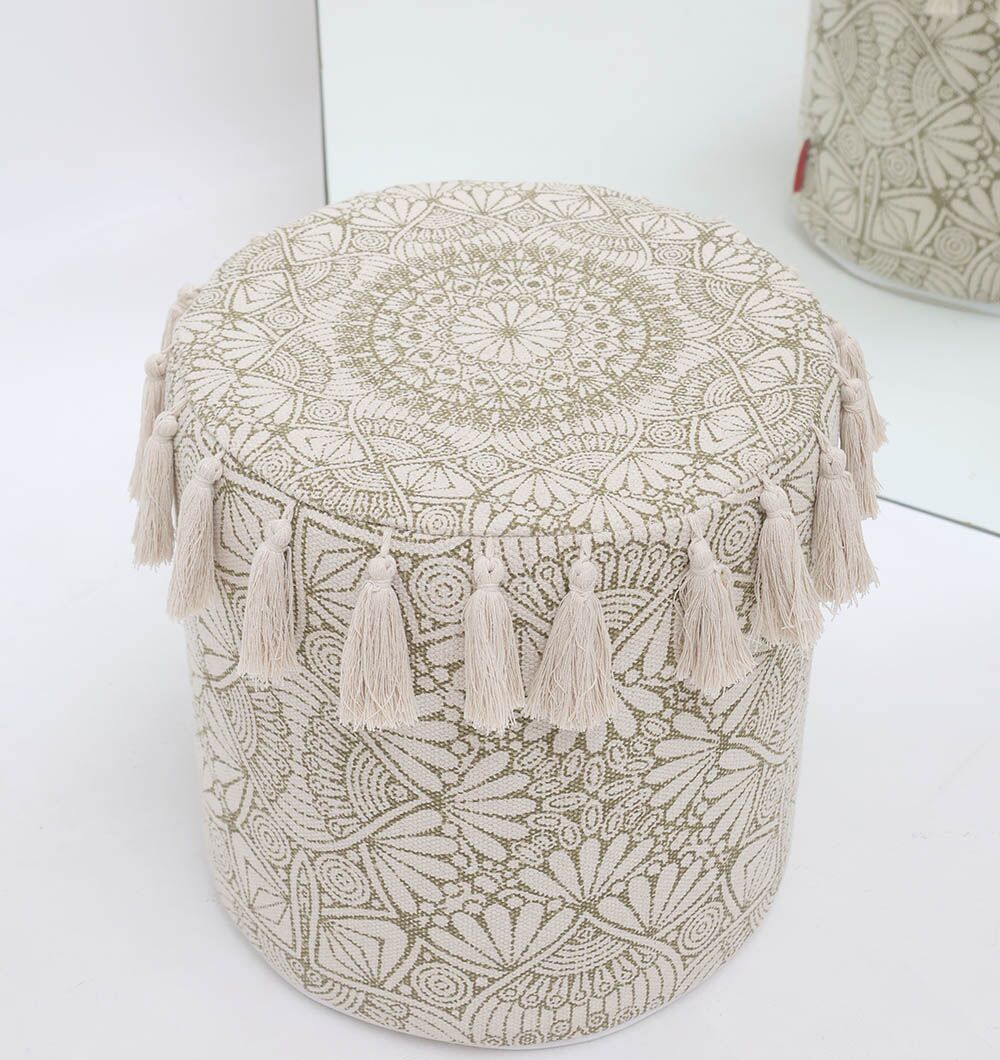 Chic Modern Pouf & Foot Rest | Pouf Seat UAE – Ramsha Home Chic modern pouf from Ramsha Home UAE, perfect as a foot stool, pouf seat, or foot rest for stylish interiors.