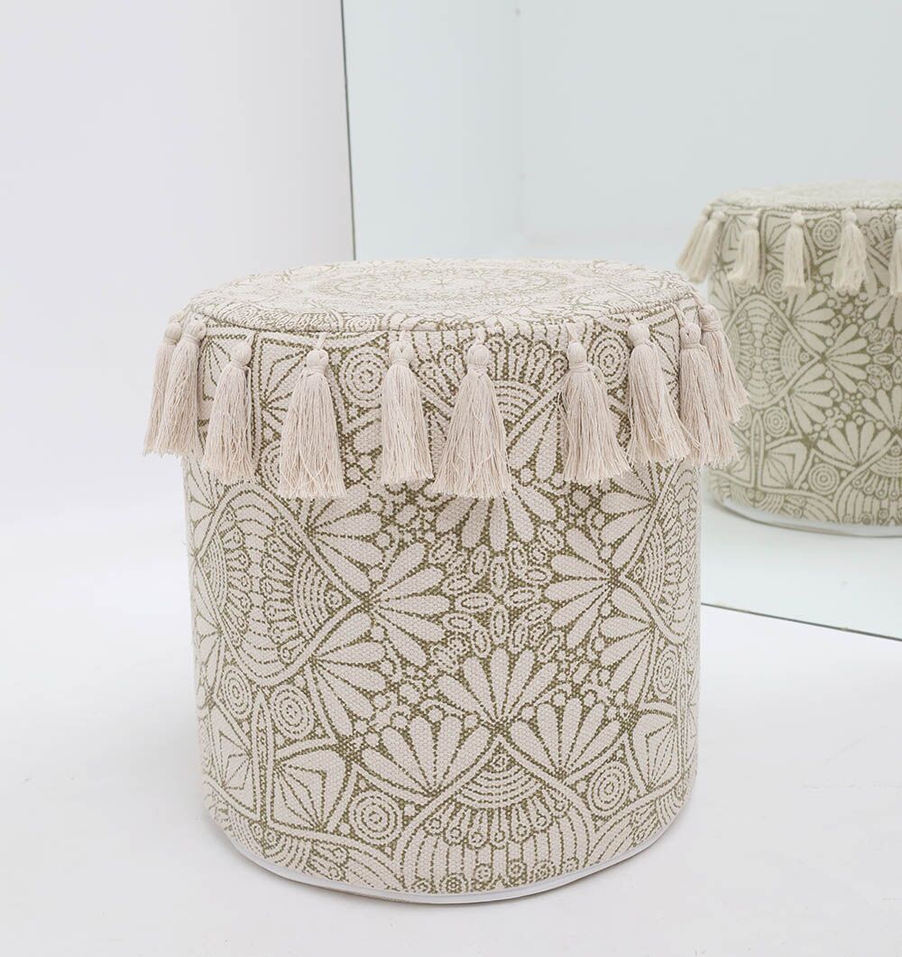 Chic Modern Pouf & Foot Rest | Pouf Seat UAE – Ramsha Home Chic modern pouf from Ramsha Home UAE, perfect as a foot stool, pouf seat, or foot rest for stylish interiors.