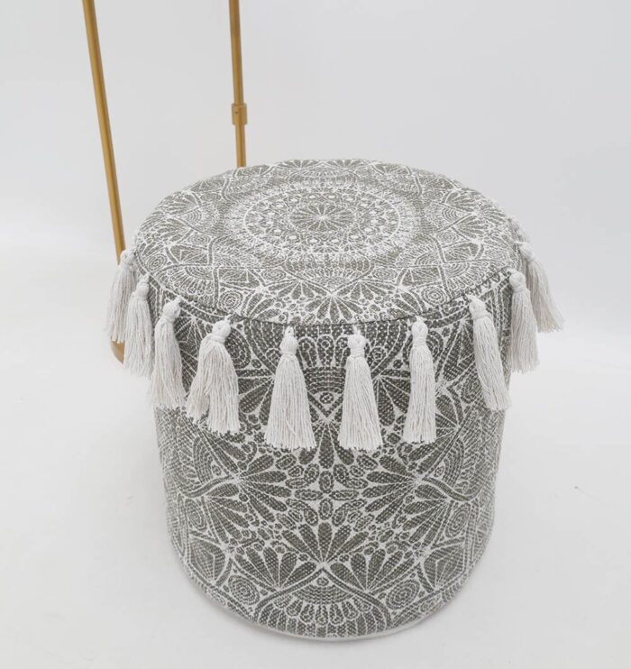Modern pouf seat and foot rest from Ramsha Home UAE, ideal as a stylish pouf stool for home décor.