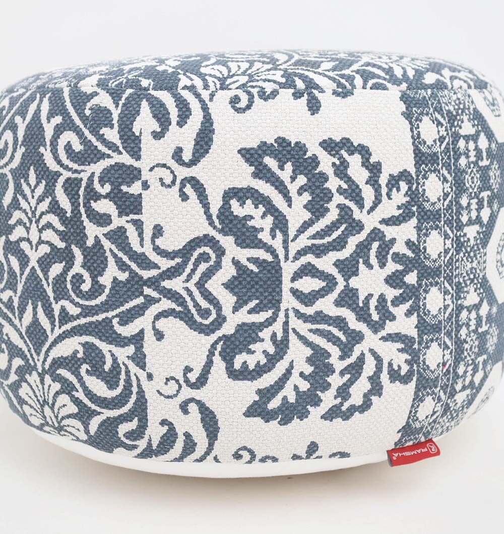 Versatile Modern Pouf & Foot Rest | Pouf Seat UAE – Ramsha Home Versatile modern pouf from Ramsha Home UAE, perfect as a pouf seat, foot stool, and foot rest.
