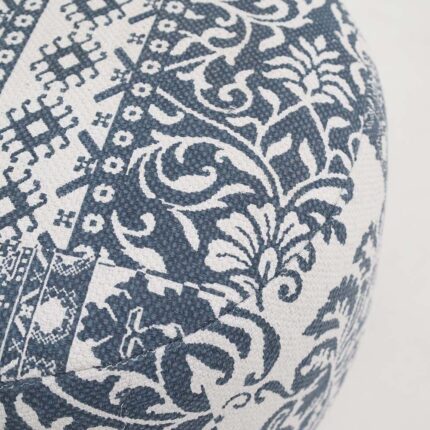 Versatile modern pouf from Ramsha Home UAE, perfect as a pouf seat, foot stool, and foot rest.