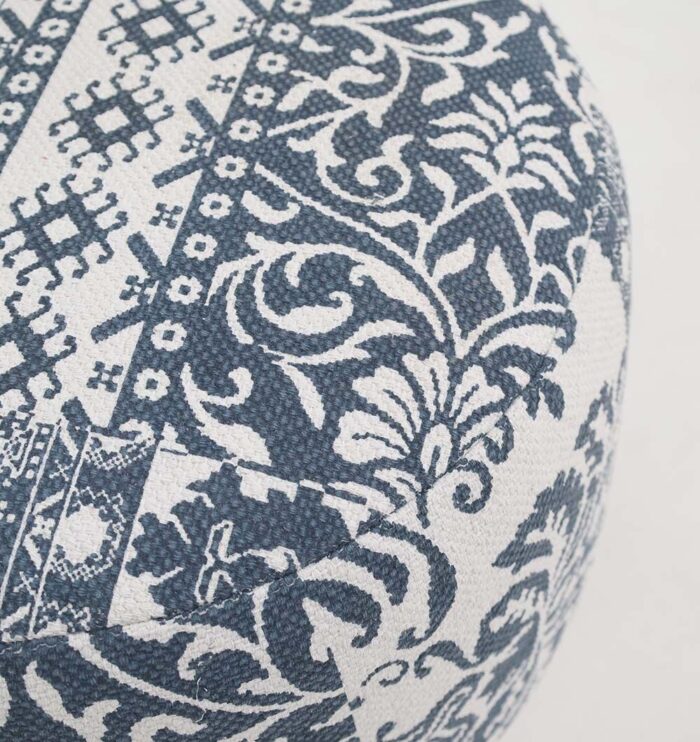 Versatile modern pouf from Ramsha Home UAE, perfect as a pouf seat, foot stool, and foot rest.