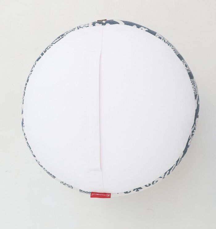 Versatile modern pouf from Ramsha Home UAE, perfect as a pouf seat, foot stool, and foot rest.