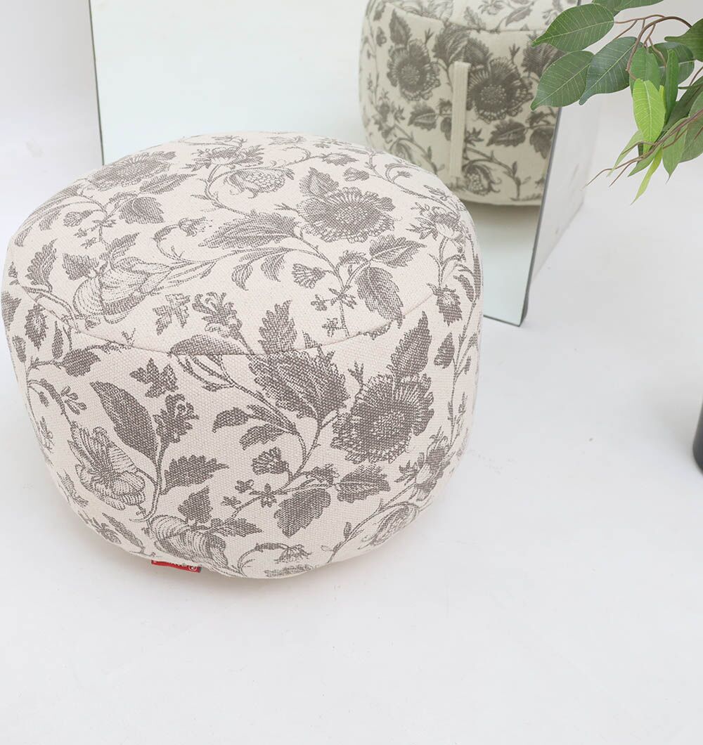 Stylish Modern Pouf & Foot Stool | Pouf Seat UAE – Ramsha Home Modern and stylish pouf from Ramsha Home UAE, usable as a pouf seat, foot stool, or foot rest.
