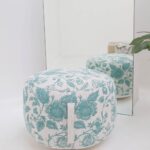 Elegant modern pouf from Ramsha Home UAE, perfect as a foot stool, pouf seat, or foot rest for home comfort.