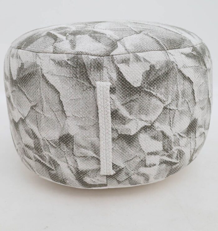 Stylish and modern pouf seat from Ramsha Home UAE, ideal as a foot stool and comfortable foot rest.