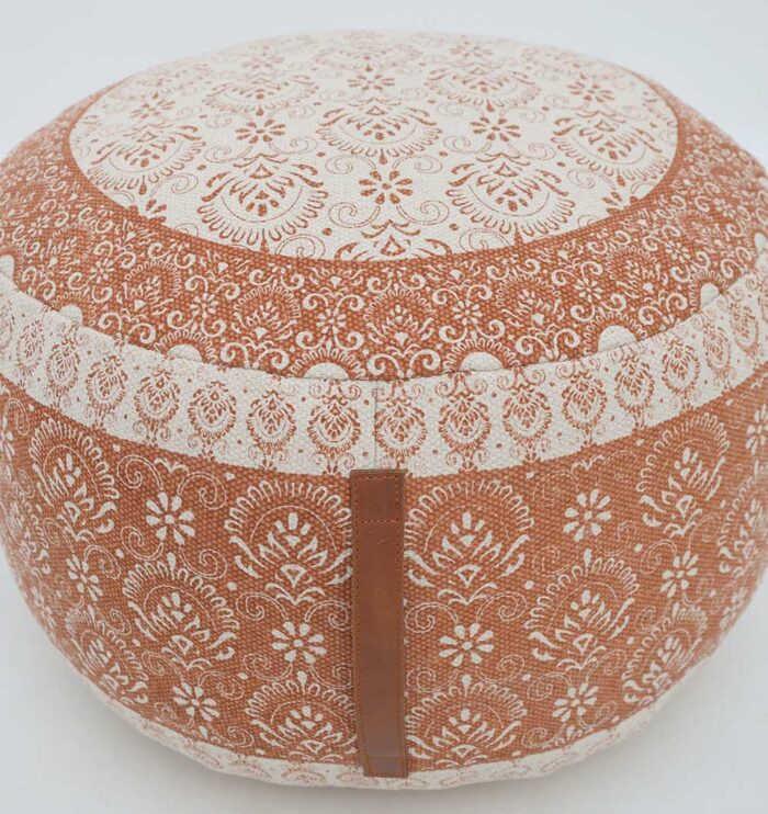 Comfortable modern pouf from Ramsha Home UAE, perfect as a foot stool, pouf seat, or foot rest for stylish homes.